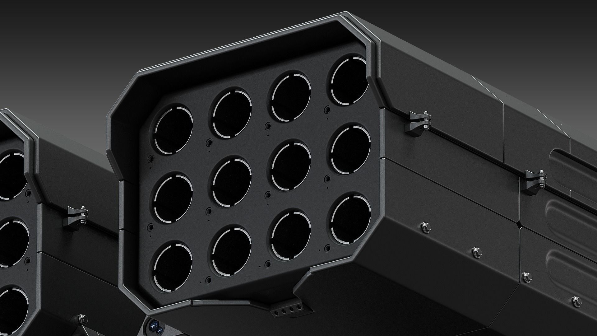 SciFi Missile Launcher 3D model_3