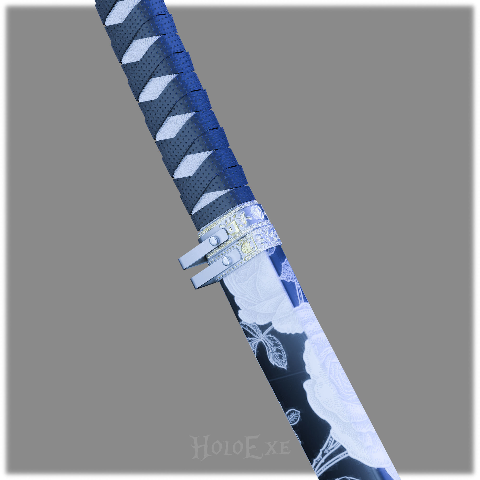 Suru Nodachi Low-poly 3D model_3