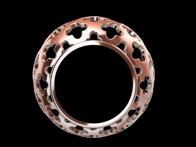 1 Modern jali tile ring  stl verified 3D print model_6