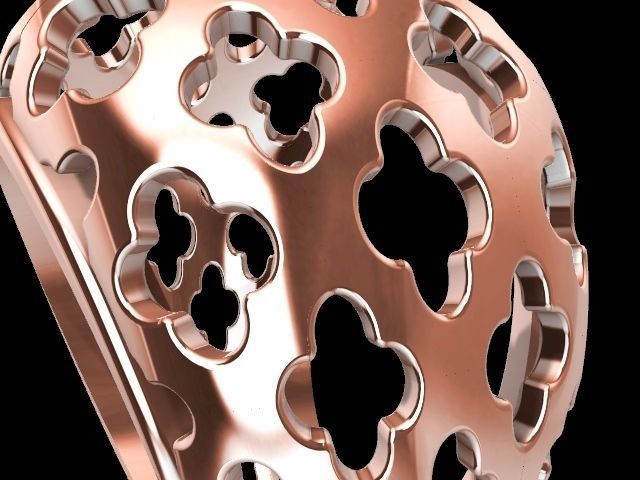 1 Modern jali tile ring  stl verified 3D print model_8