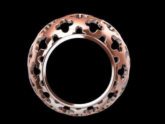 1 Modern jali tile ring  stl verified 3D print model_5