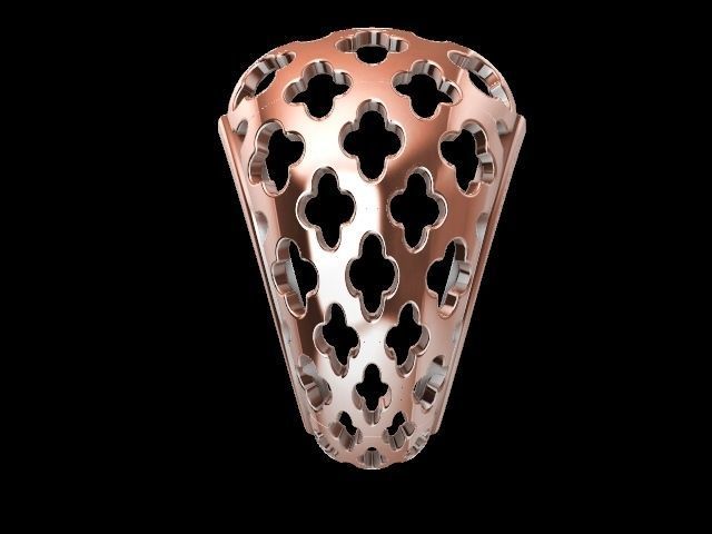 1 Modern jali tile ring  stl verified 3D print model_3