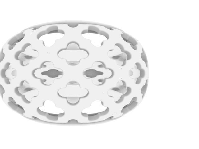 1 Modern jali tile ring  stl verified 3D print model_1