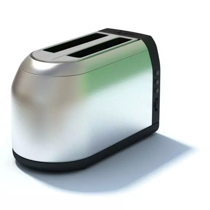 Sleek New Age Toaster 3D model