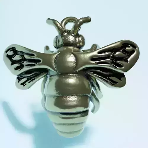 bee charm 3D print model