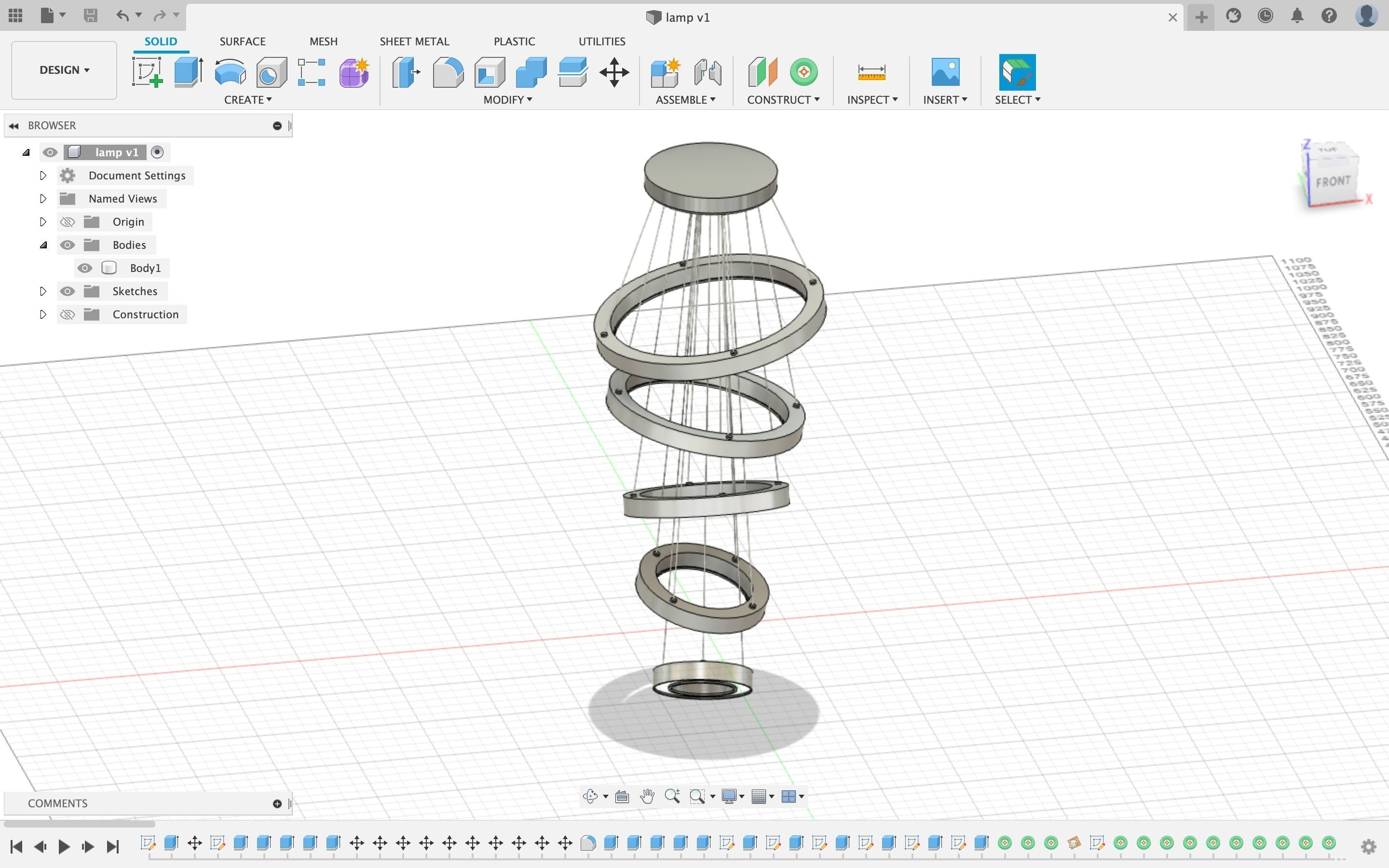 Lamp Chandelier  3D model_6