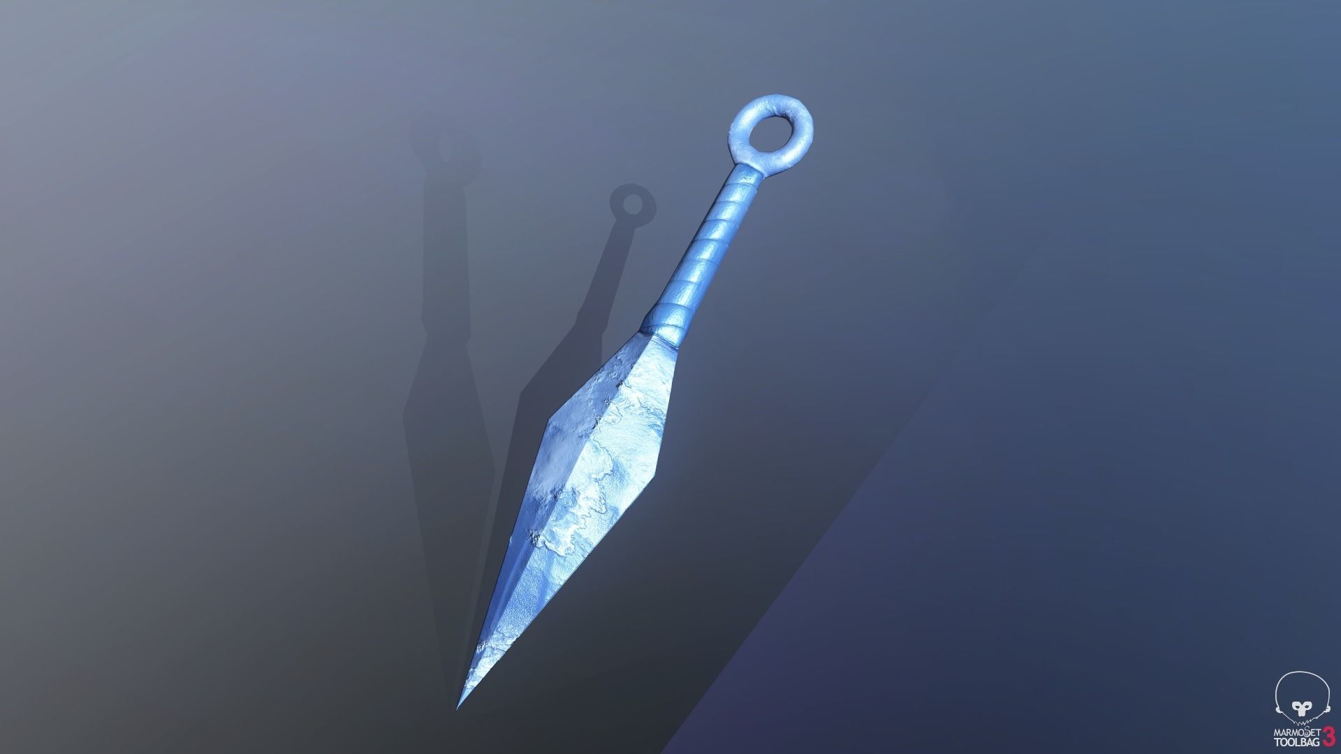 Weapons ninja kunai from anime Naruto and Boruto game ready Low-poly 3D model_5