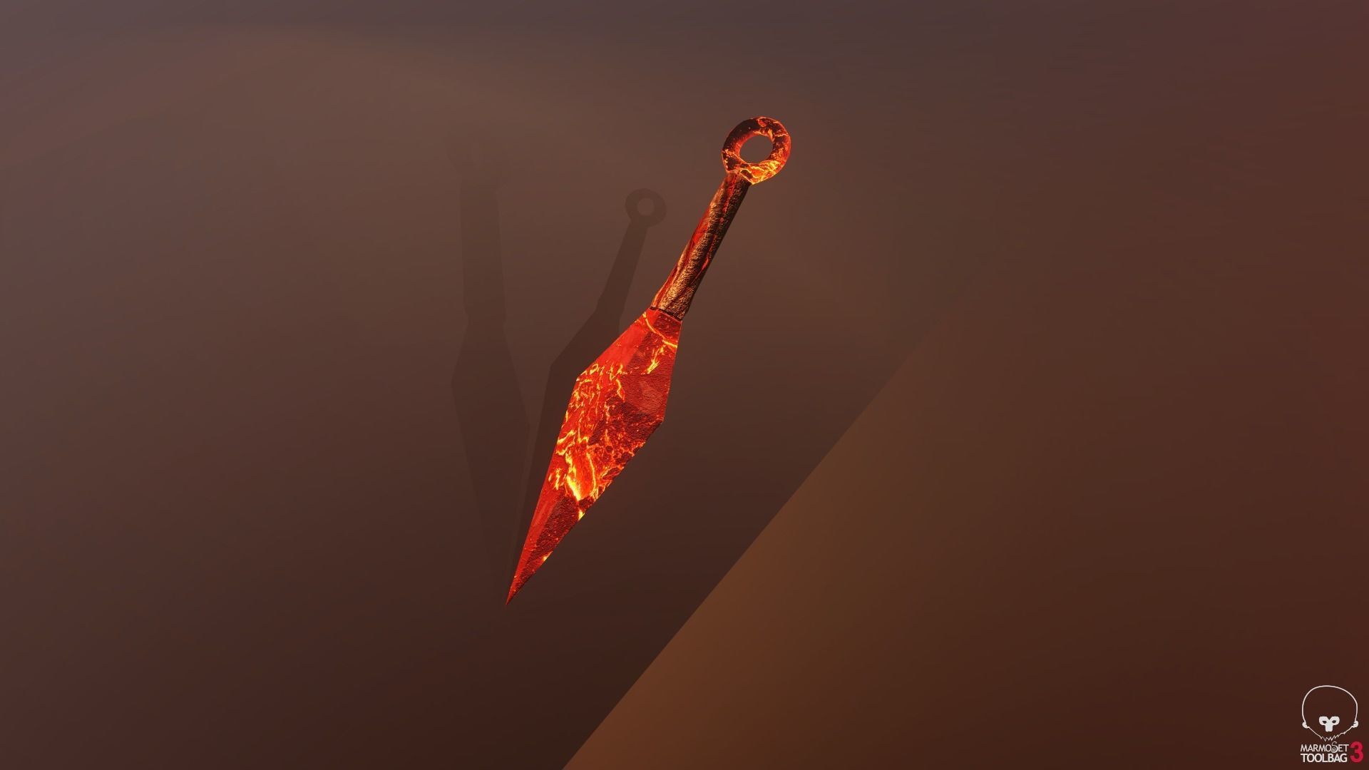 Weapons ninja kunai from anime Naruto and Boruto game ready Low-poly 3D model_4