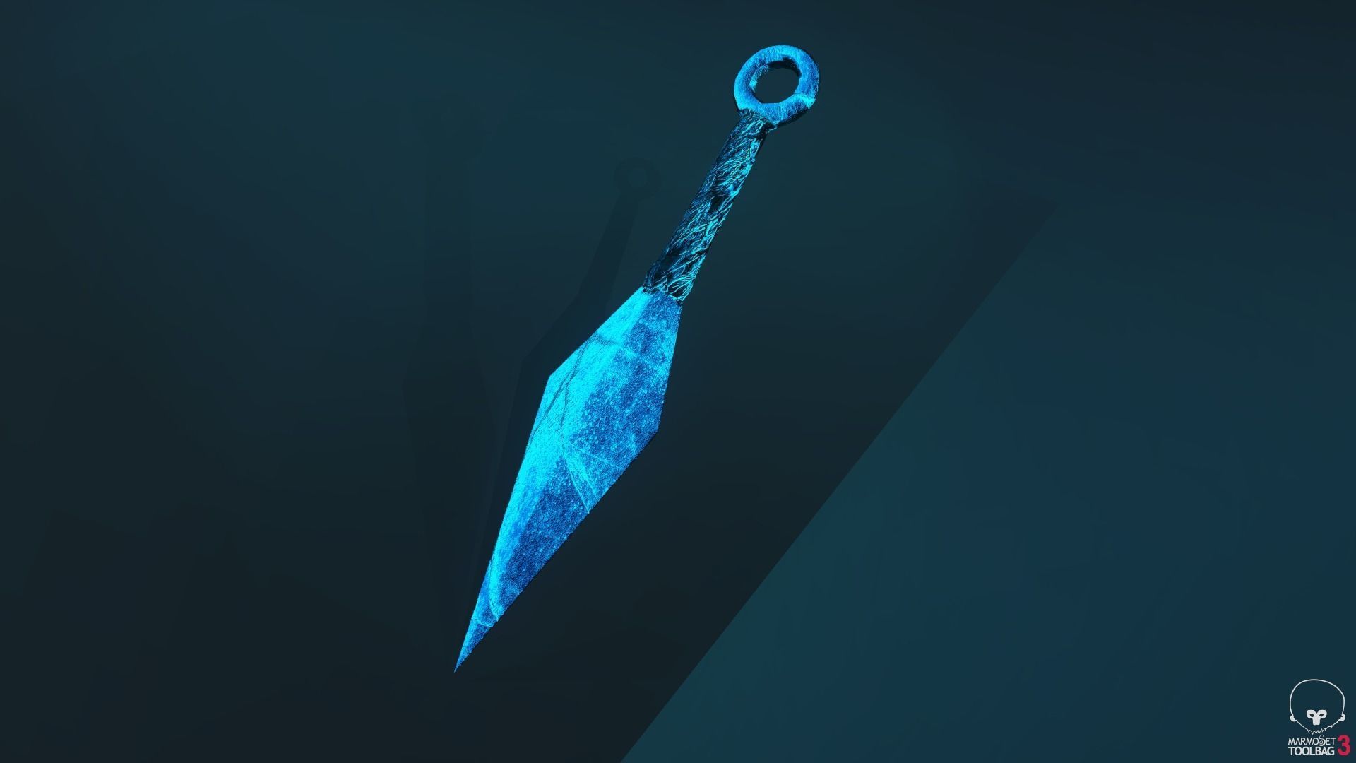 Weapons ninja kunai from anime Naruto and Boruto game ready Low-poly 3D model_3