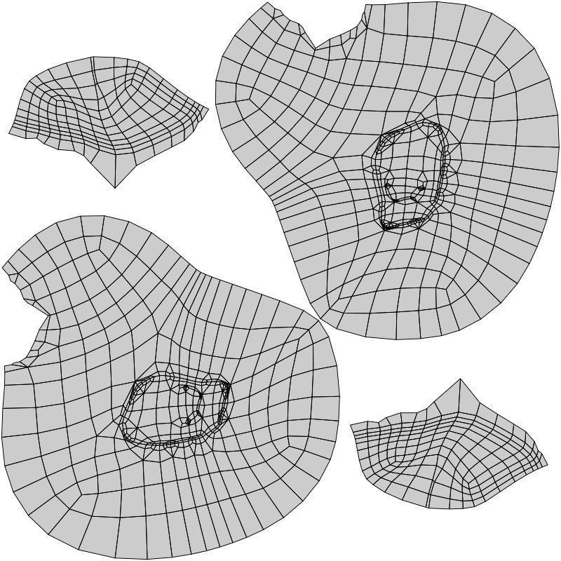 Rubber Duck in yellow Low-poly 3D model_7