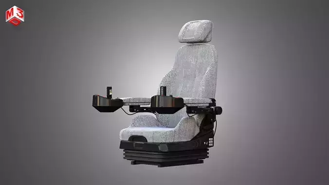 H21D Forestry Harvester Seat  3D model