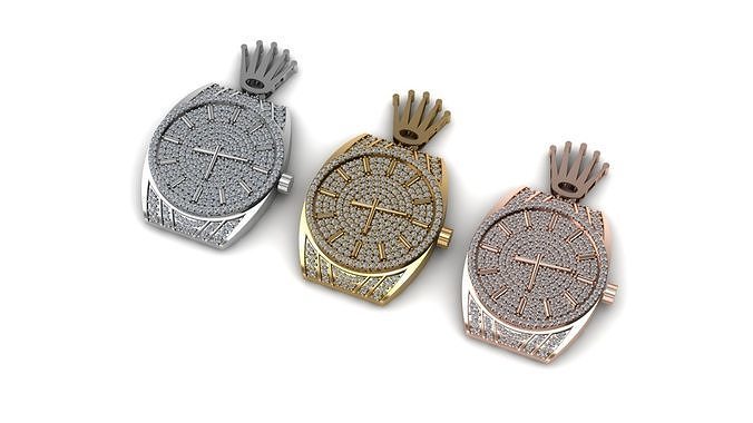 watch Pendant 3D print model