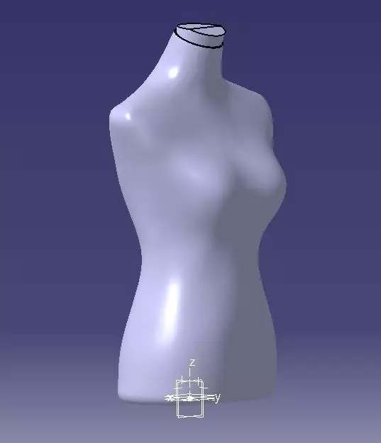 Mannequin female 3D print model