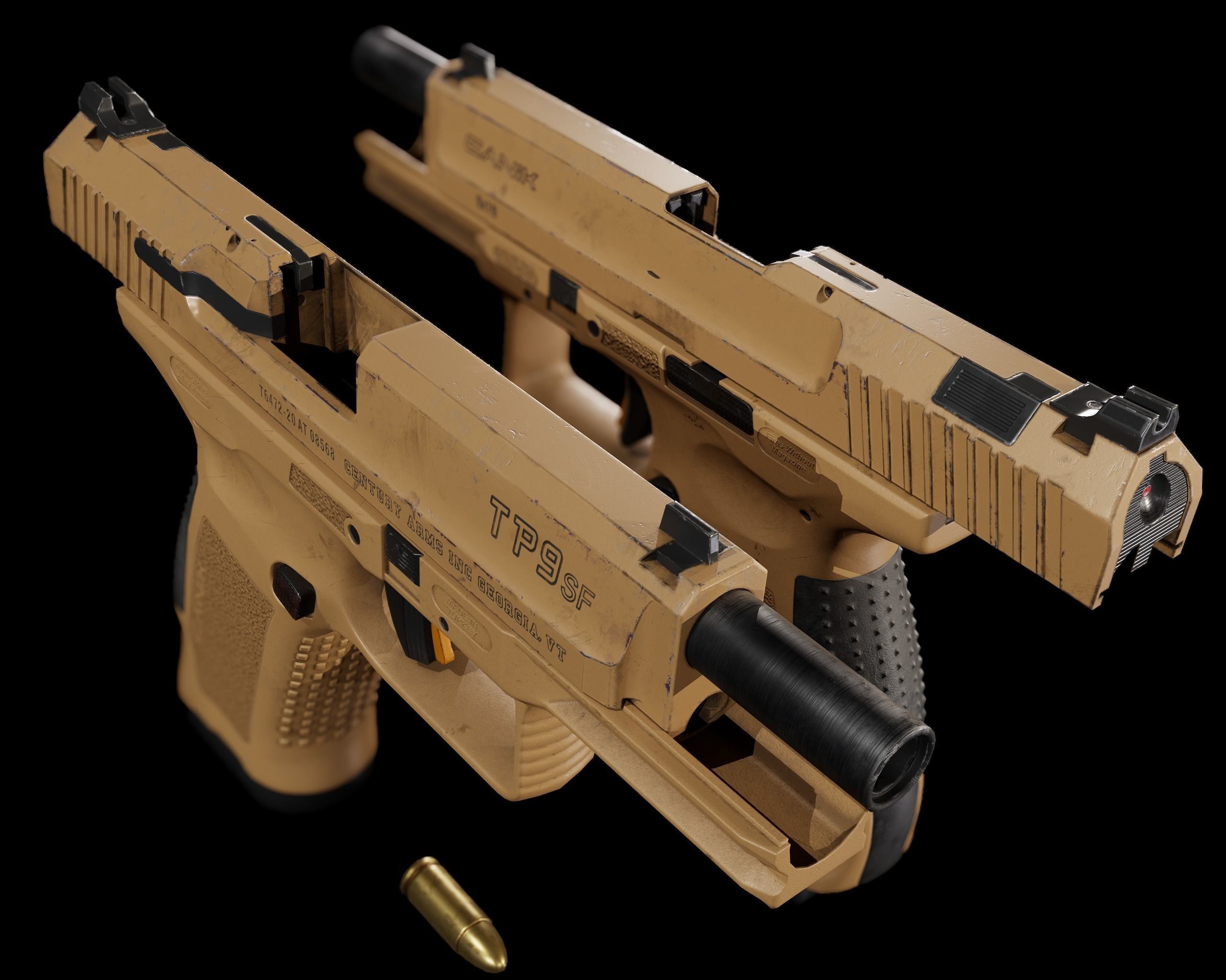 Canik TP9SF Low-poly 3D model_5