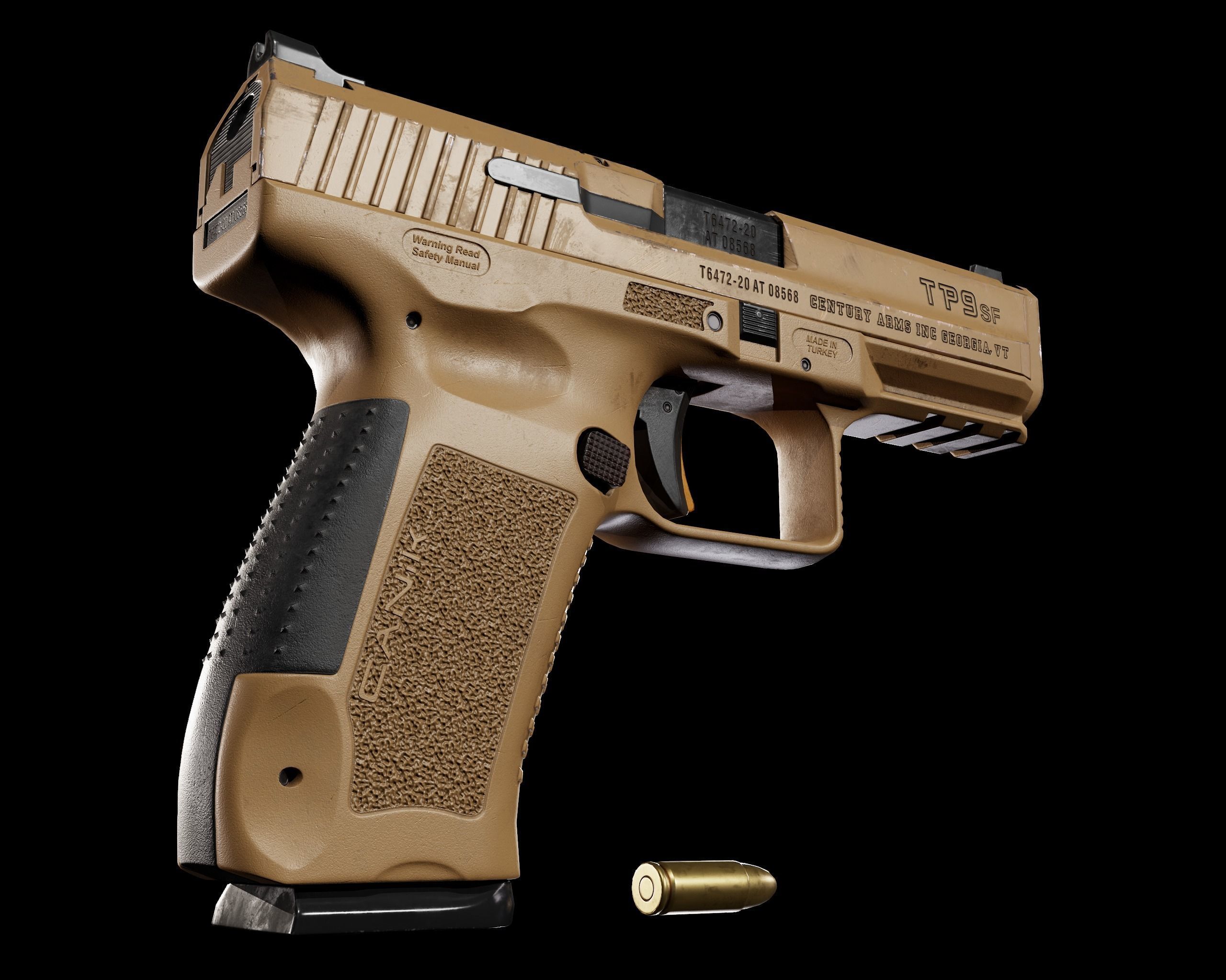 Canik TP9SF Low-poly 3D model_4
