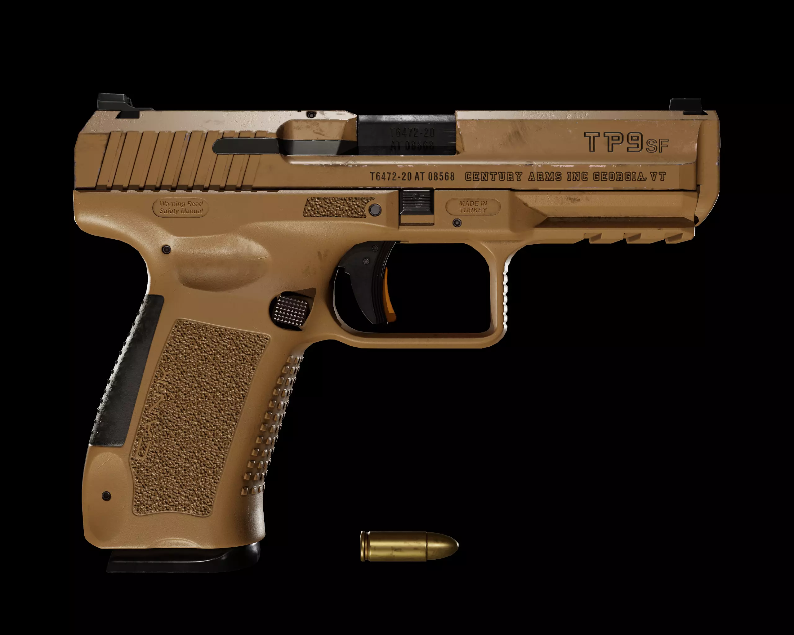 Canik TP9SF Low-poly 3D model_0
