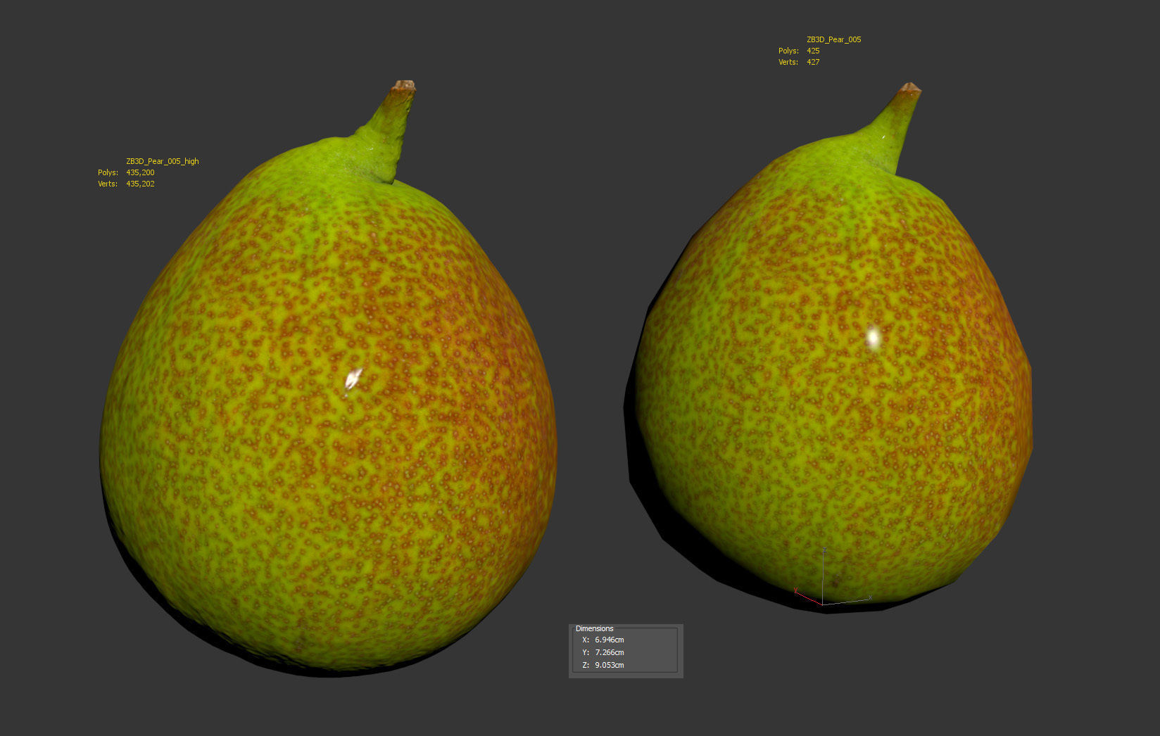 Pear  3D model_8