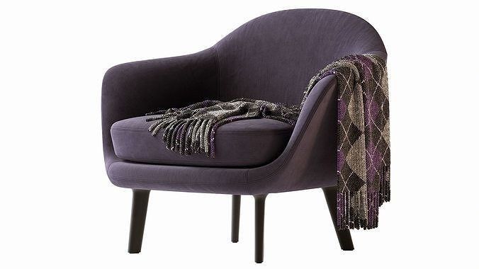 Sum Armchair 3D model 7