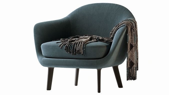 Sum Armchair 3D model 3