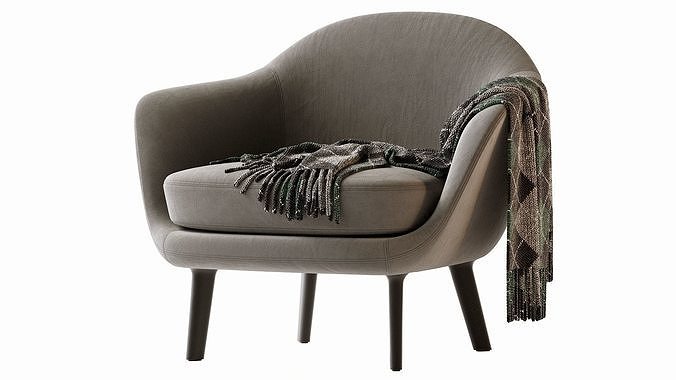 Sum Armchair 3D model 6