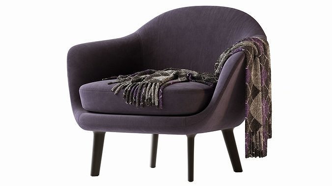 Sum Armchair 3D model 5