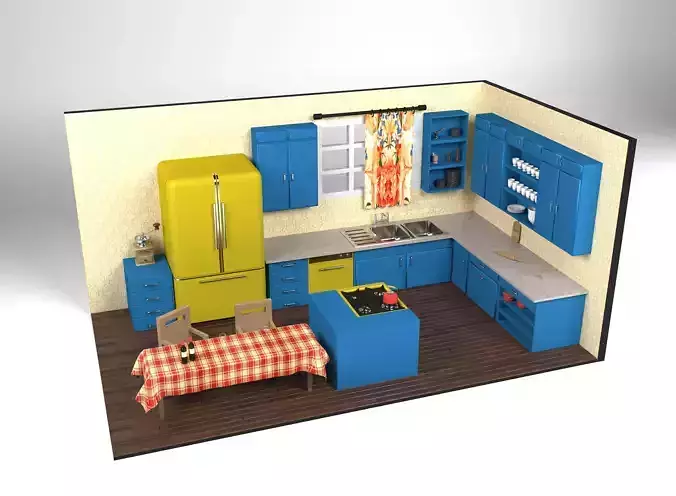 Classic Kitchen 3D model