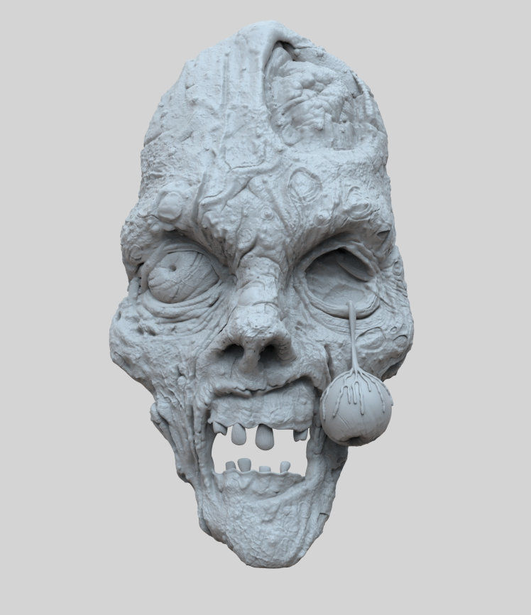 Zombie Wall Decor 3D print model_1