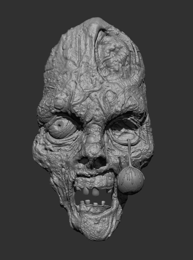 Zombie Wall Decor 3D print model_3
