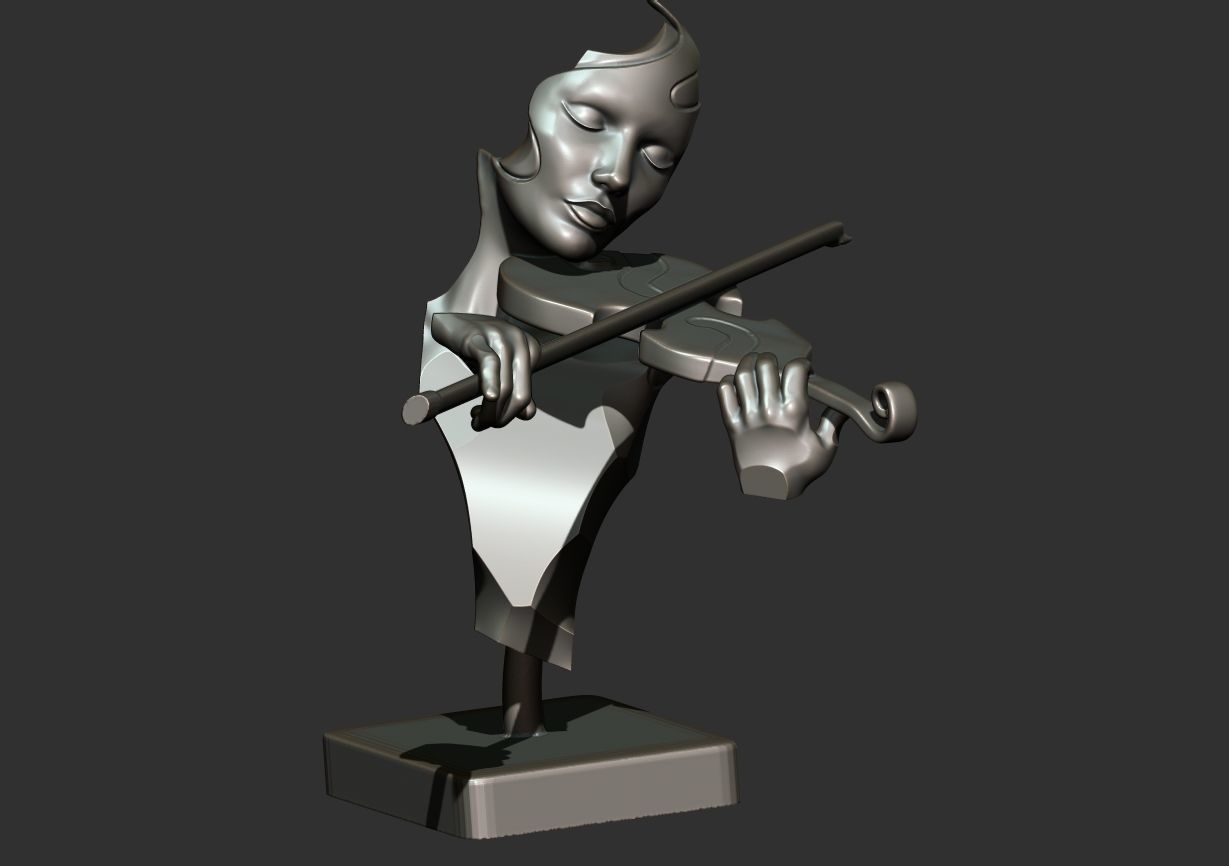 The Violinist 3D print model_16