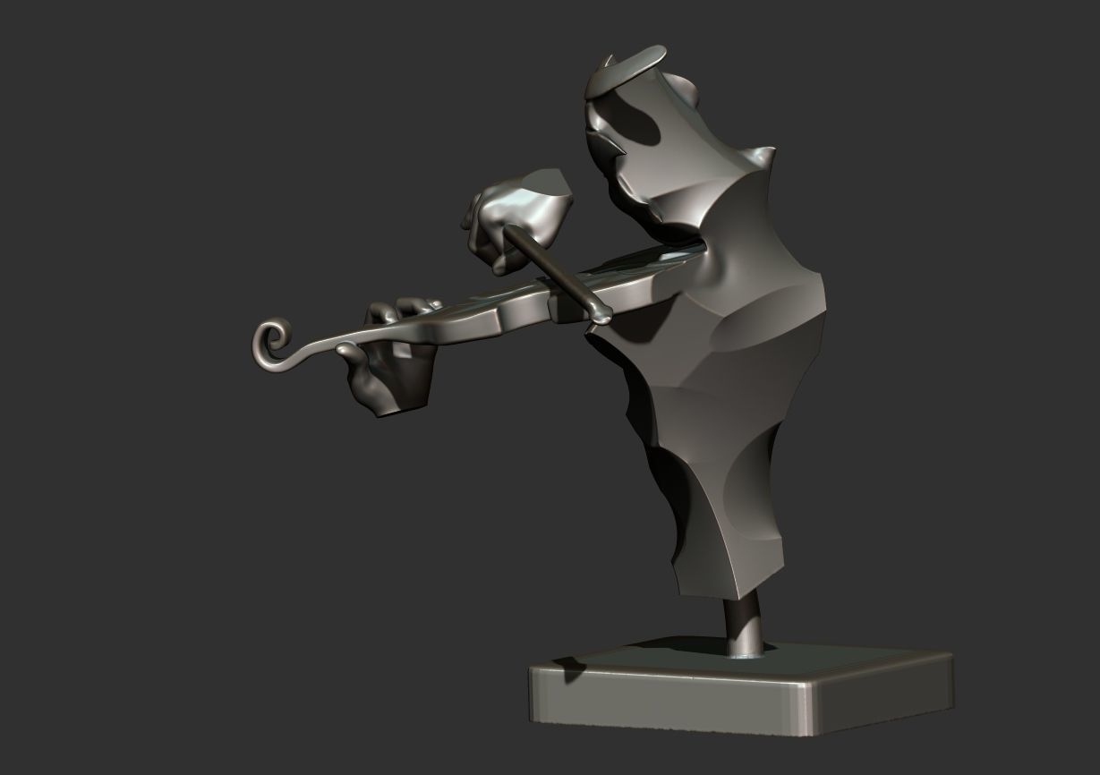 The Violinist 3D print model_15