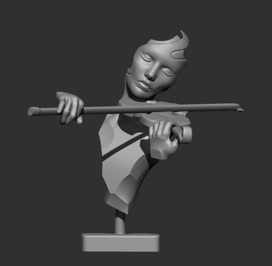 The Violinist 3D print model_5