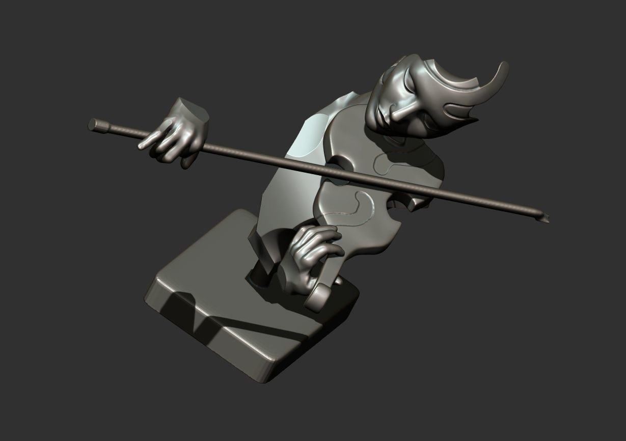The Violinist 3D print model_21