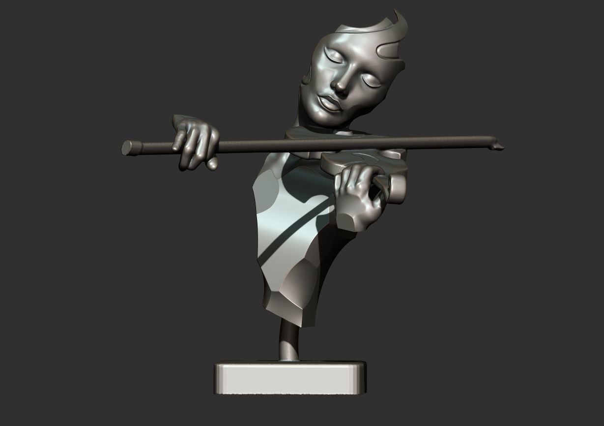 The Violinist 3D print model_13