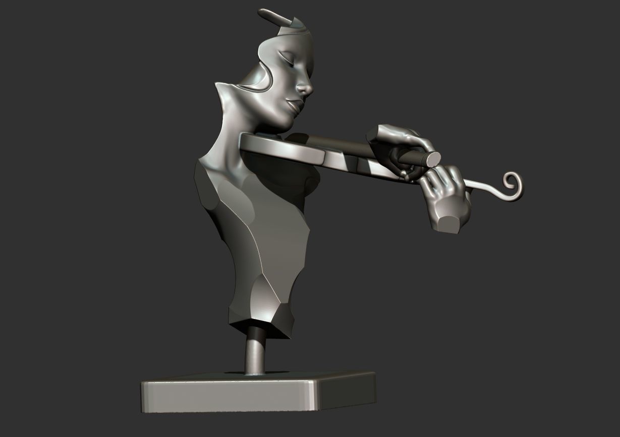 The Violinist 3D print model_17