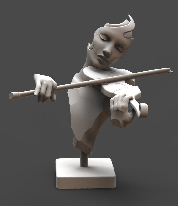 The Violinist 3D print model_4