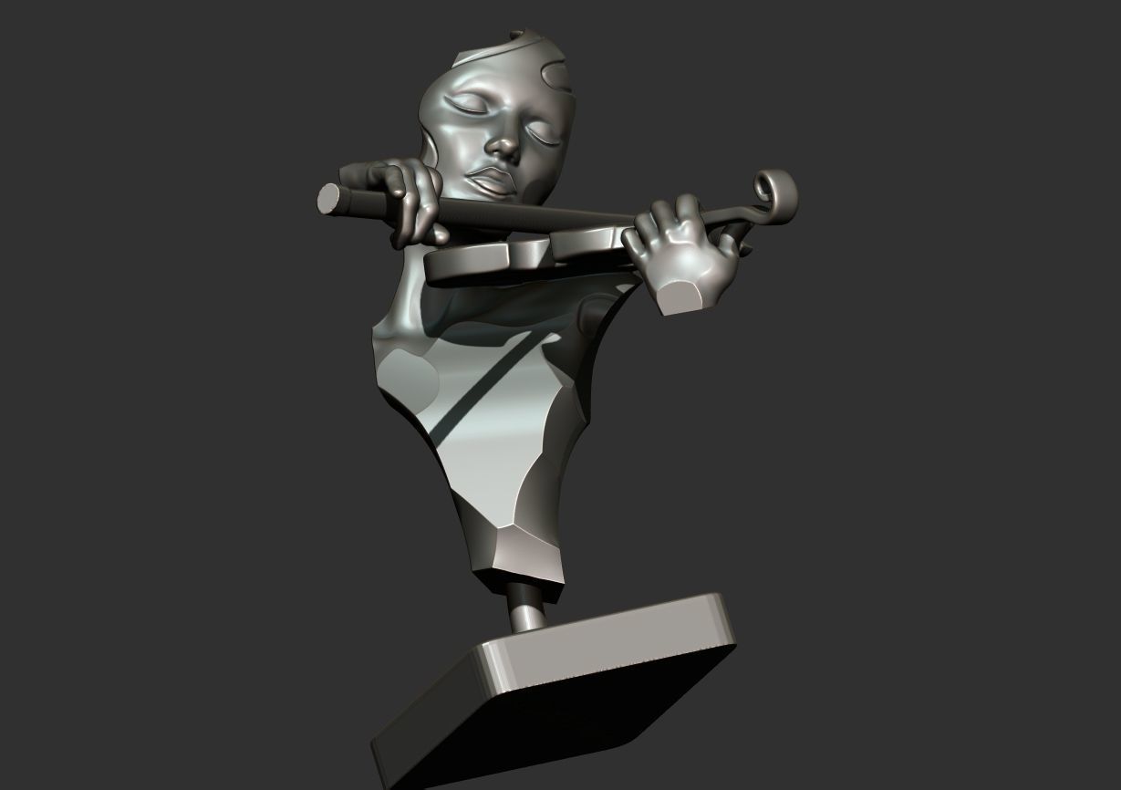 The Violinist 3D print model_20