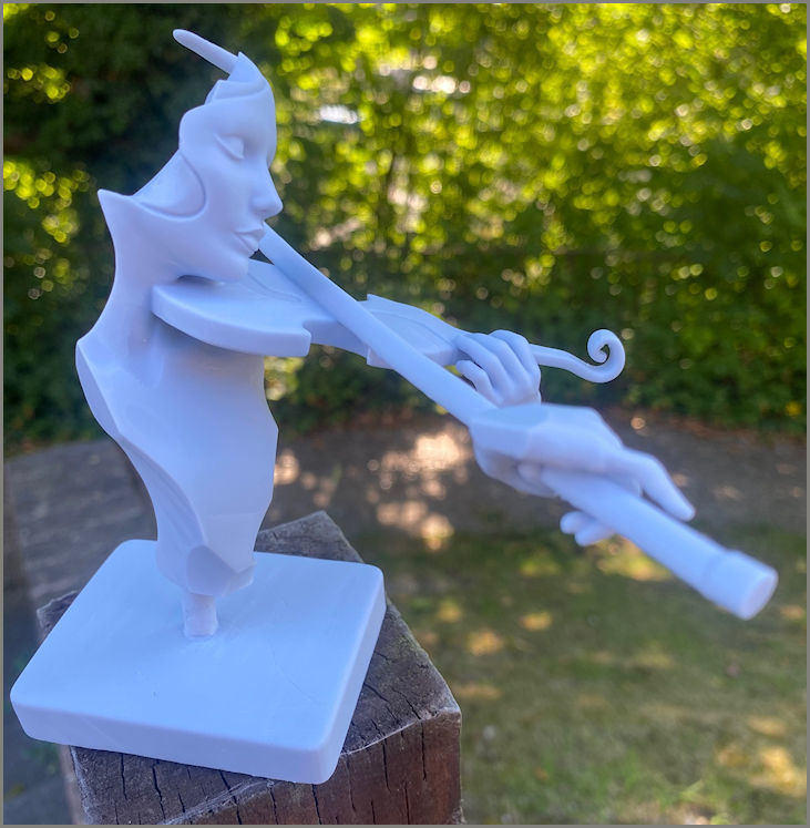 The Violinist 3D print model_2