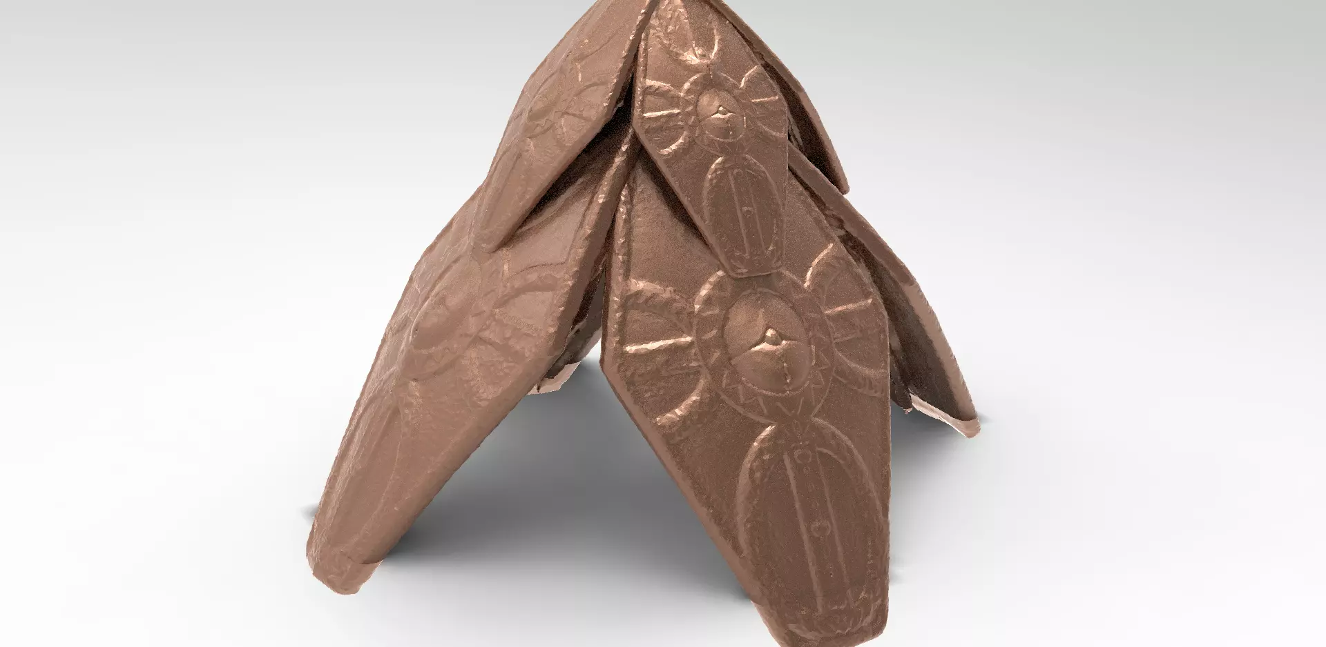 Ancient Egyptian Shield 3D model_0