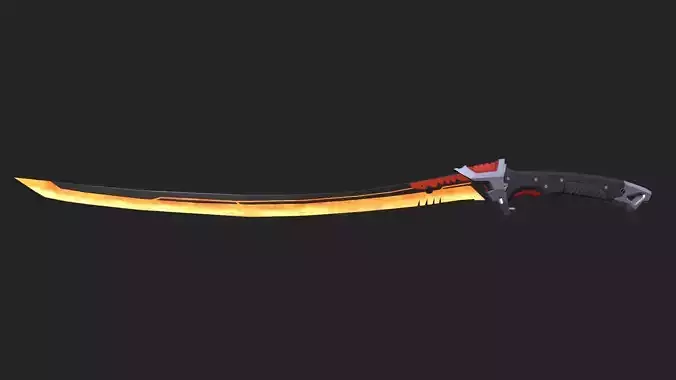 Game ready katana sword