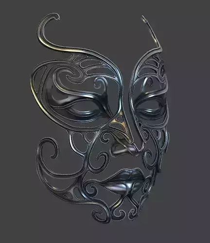 Masque ornate mask 3D print model