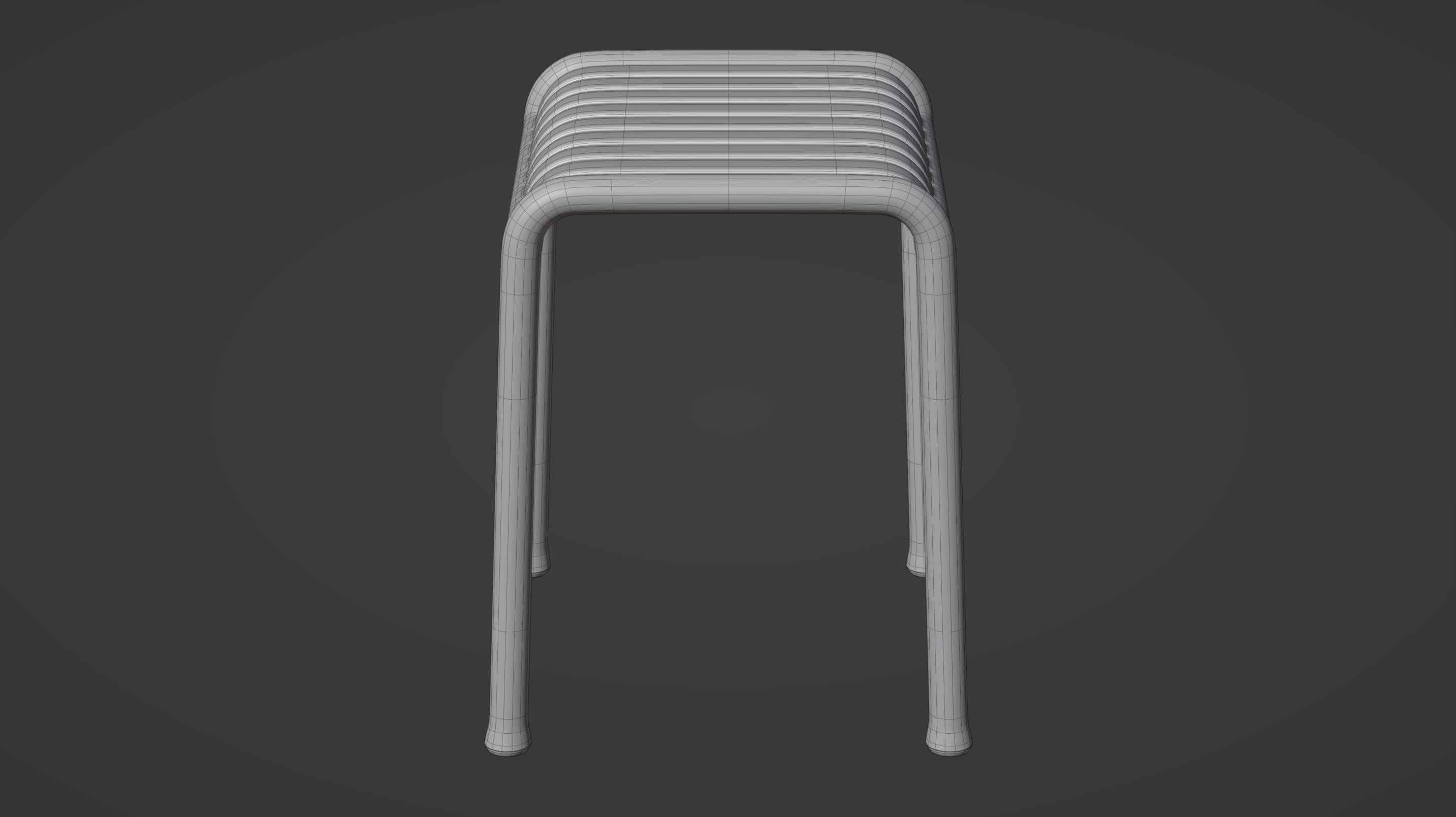Palissade Stool 3D model_14
