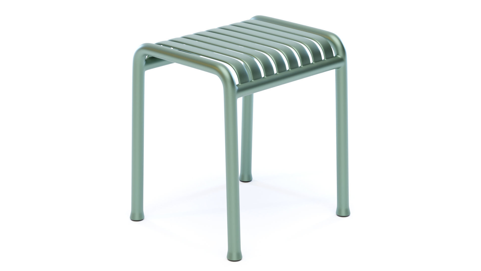 Palissade Stool 3D model_5