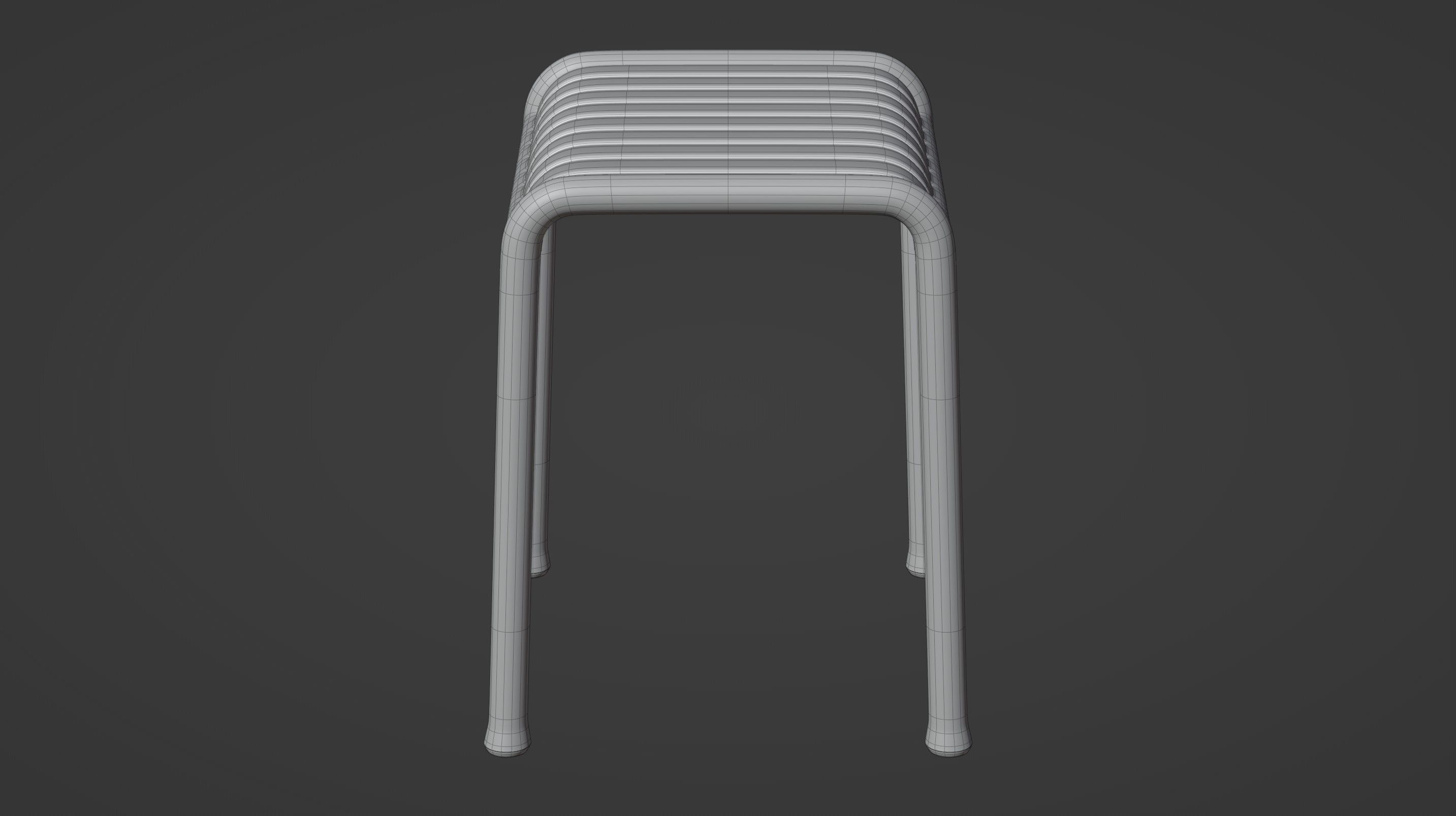 Palissade Stool 3D model_10