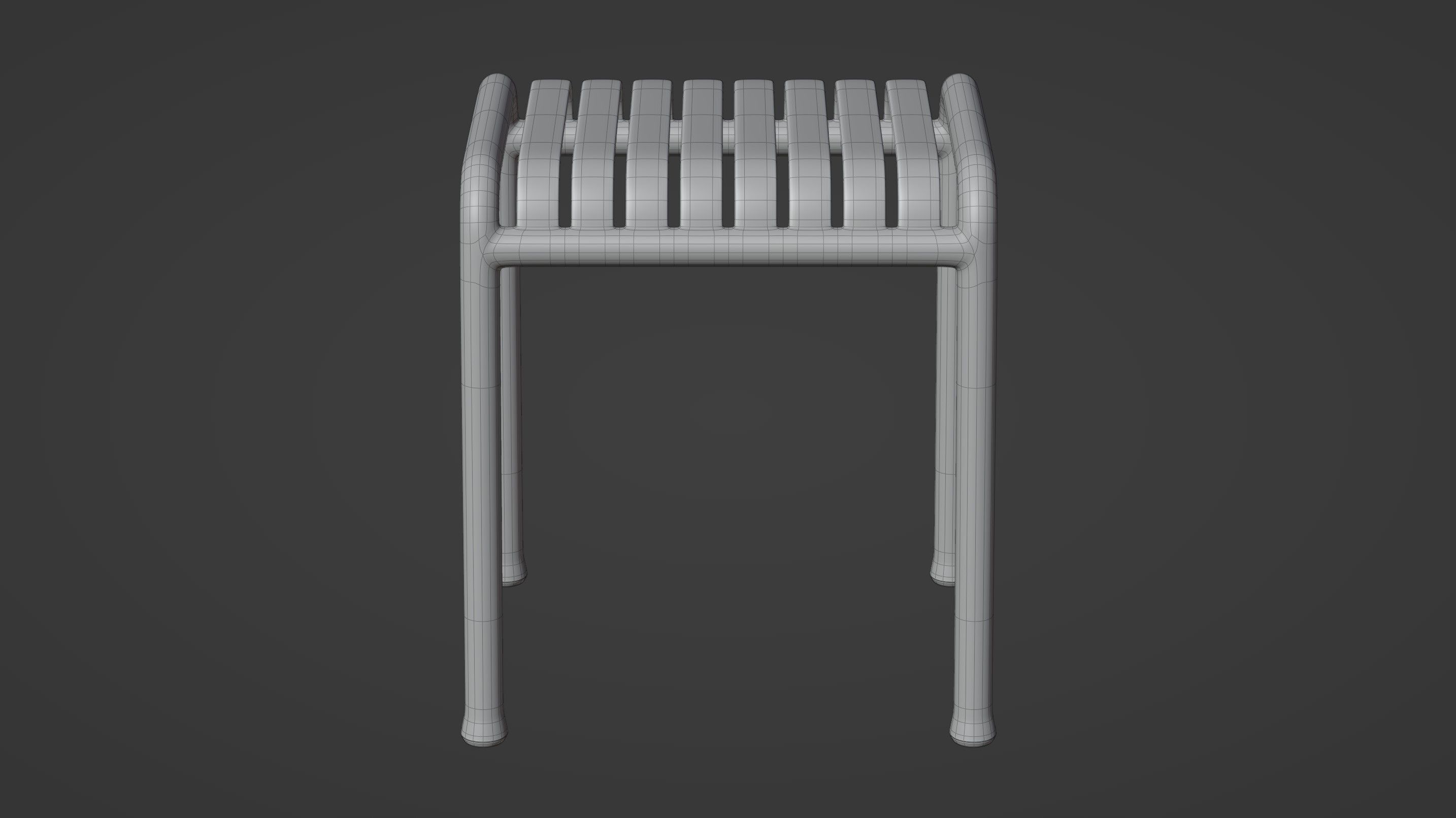 Palissade Stool 3D model_16
