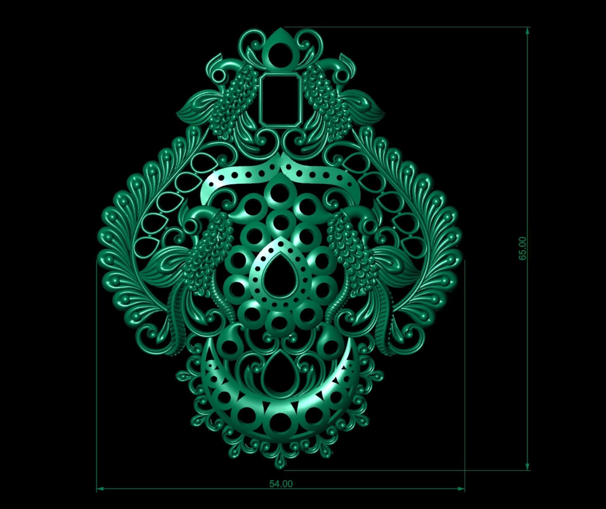 Temple Jewelery 001 3D print model_4