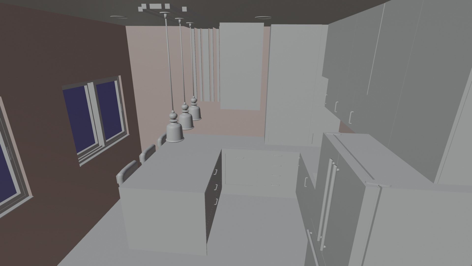 Small Kitchen 3D model_16