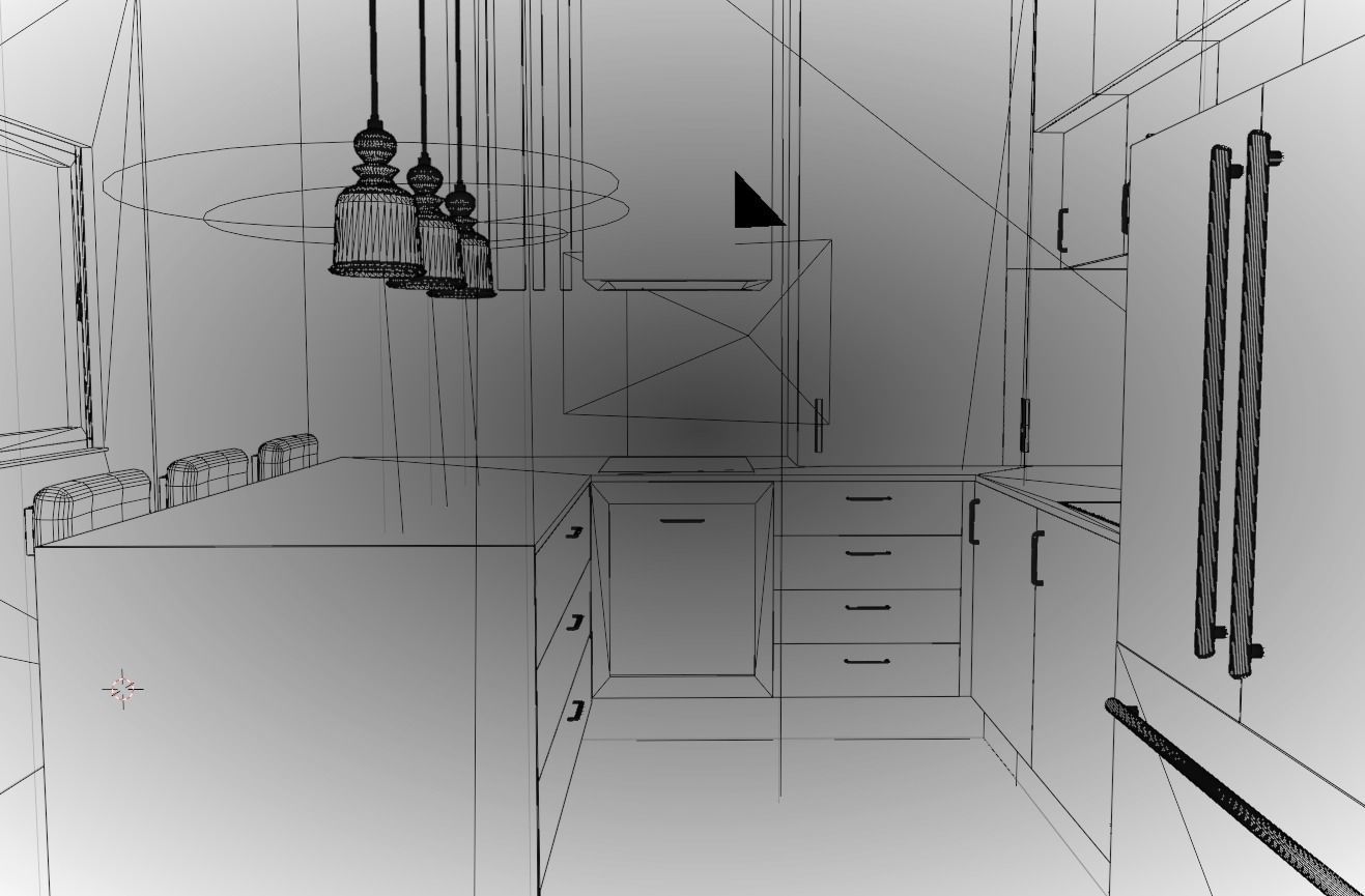 Small Kitchen 3D model_17