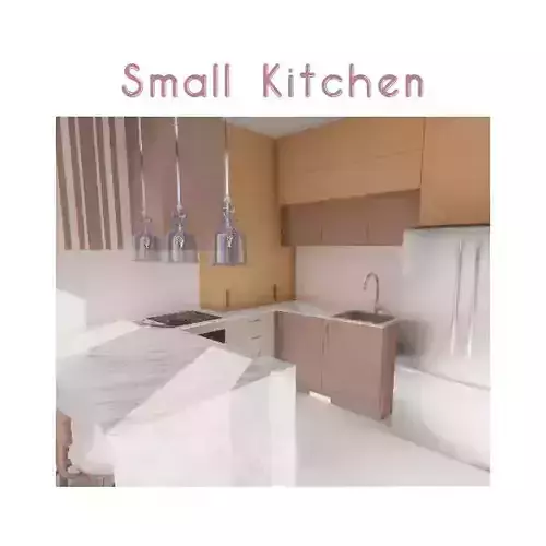 Small Kitchen 3D model