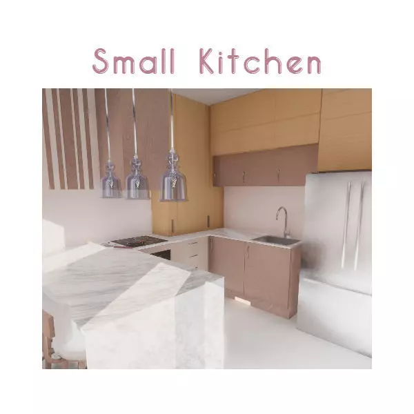 Small Kitchen 3D model_0