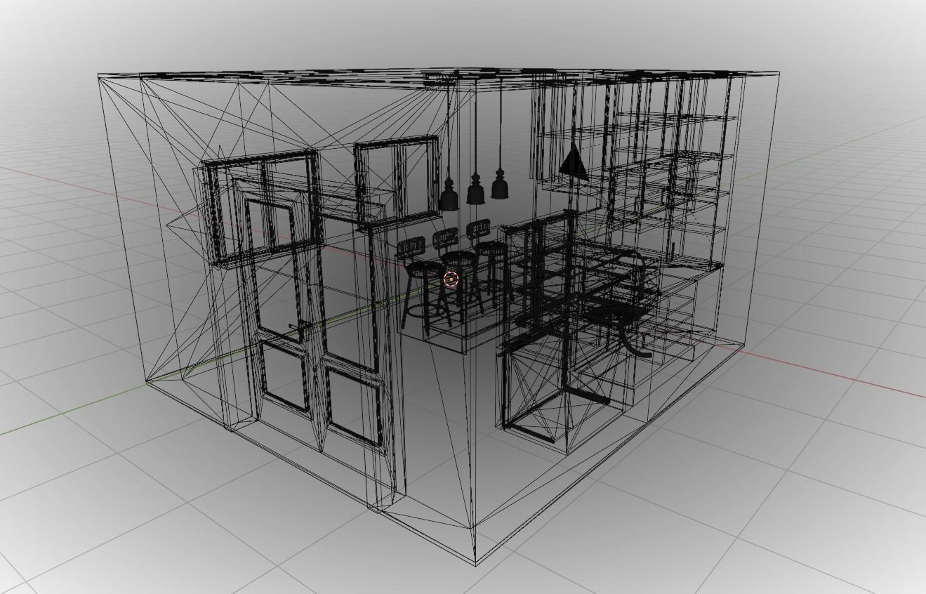 Small Kitchen 3D model_22